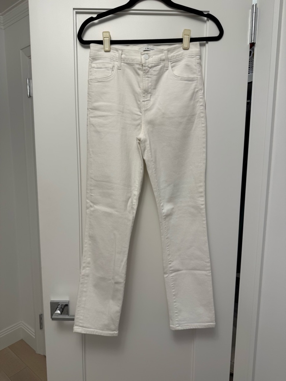J Brand White Straight-Leg Women's Jeans